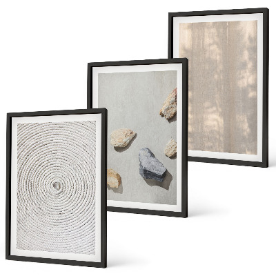 Cadre photo mural Structures de textures naturelles bohèmes