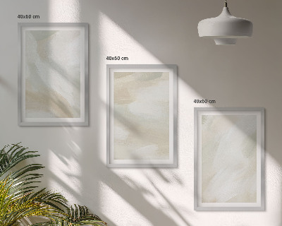 Lot de 3 tableaux pour salon Minimalisme de la texture de peinture