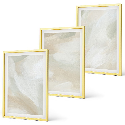 Lot de 3 tableaux pour salon Minimalisme de la texture de peinture