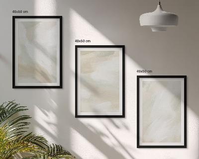 Lot de 3 tableaux pour salon Minimalisme de la texture de peinture