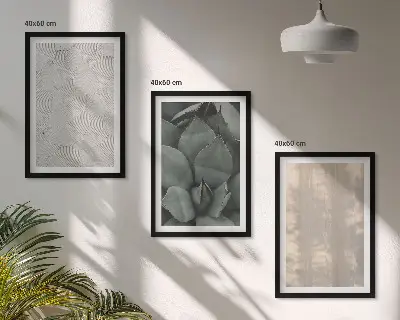 Cadre photo mural avec motif de textures tropicales estivales