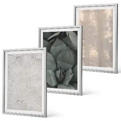 Cadre photo mural avec motif de textures tropicales estivales