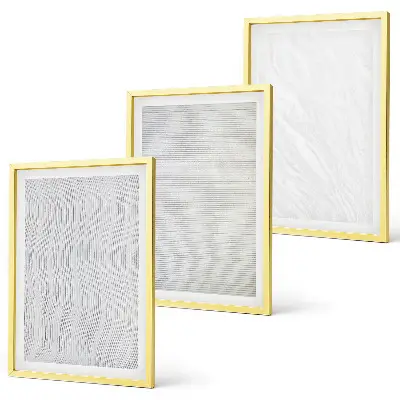 Cadre photo mural avec décorations de sable brillant