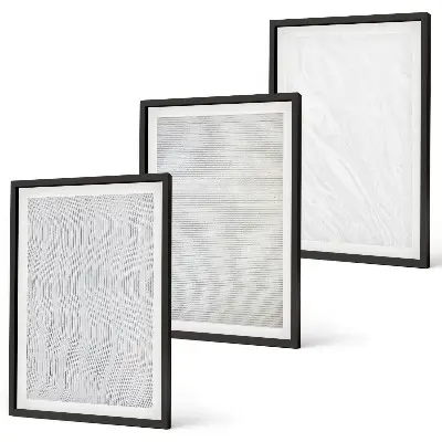 Cadre photo mural avec décorations de sable brillant