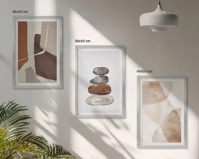 Peinture abstraite moderne cadre photo mural