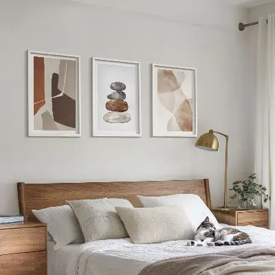 Peinture abstraite moderne cadre photo mural
