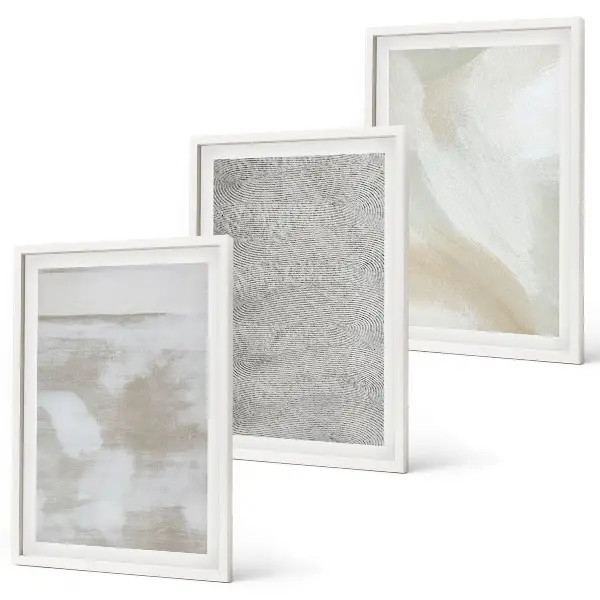 Tableaux pour salon lot de 3 avec design abstrait moderne