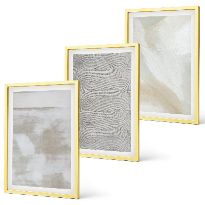 Lot de 3 tableaux pour salon Design moderne abstrait