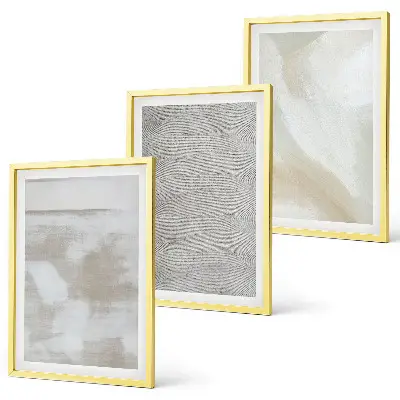 Tableaux pour salon lot de 3 avec design abstrait moderne