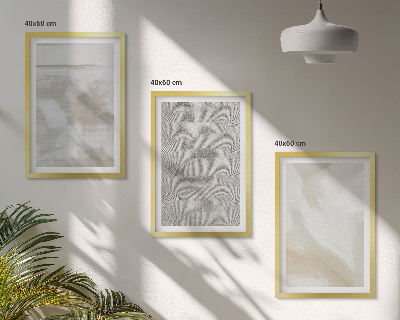 Lot de 3 tableaux pour salon Design moderne abstrait