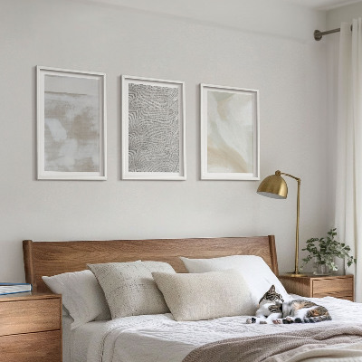 Lot de 3 tableaux pour salon Design moderne abstrait