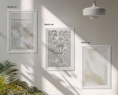 Lot de 3 tableaux pour salon Design moderne abstrait