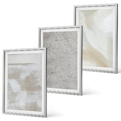 Lot de 3 tableaux pour salon Design moderne abstrait
