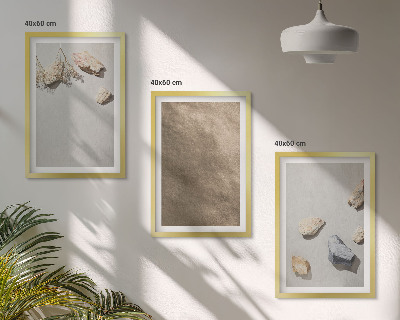 Cadre photo mural Structures naturelles de la plage de pierres