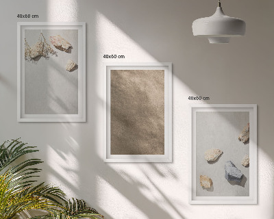 Cadre photo mural Structures naturelles de la plage de pierres