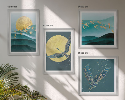 Mur de tableaux Paysages élégants avec des oiseaux