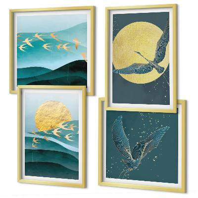 Mur de tableaux Paysages élégants avec des oiseaux