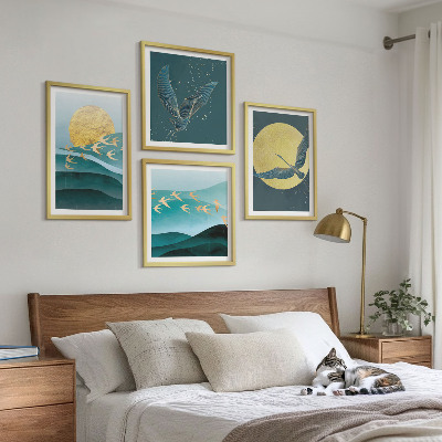 Mur de tableaux Paysages élégants avec des oiseaux