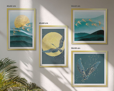 Mur de tableaux Paysages élégants avec des oiseaux