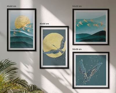 Mur de tableaux Paysages élégants avec des oiseaux