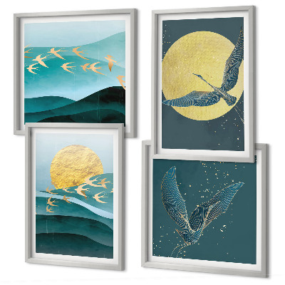 Mur de tableaux Paysages élégants avec des oiseaux