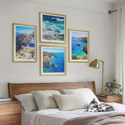 Polyptyque z cadres Vues grecques d'oia à santorin