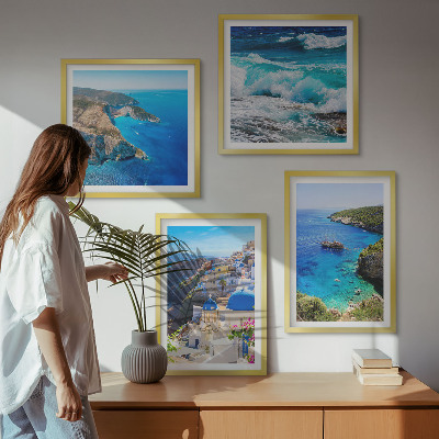 Polyptyque z cadres Vues grecques d'oia à santorin