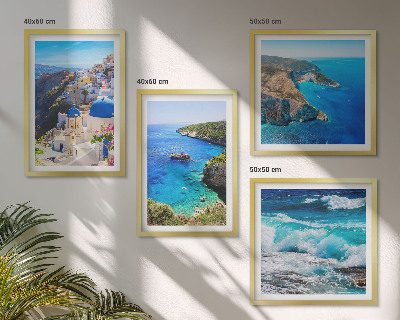 Polyptyque z cadres Vues grecques d'oia à santorin