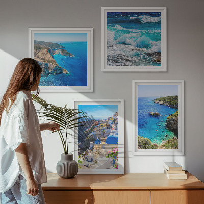 Polyptyque z cadres Vues grecques d'oia à santorin