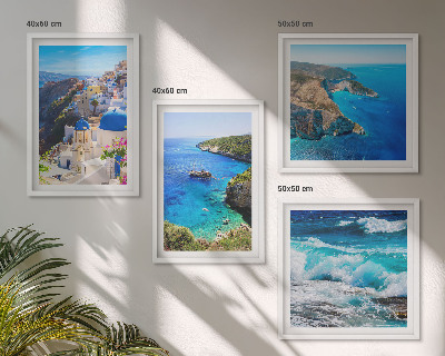 Polyptyque z cadres Vues grecques d'oia à santorin