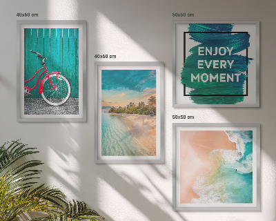 Mur de tableaux Inspiration pour les vélos et les bateaux de mer
