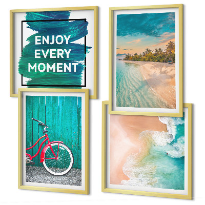 Mur de tableaux Inspiration pour les vélos et les bateaux de mer