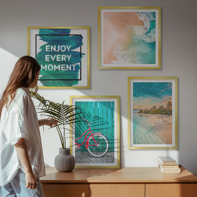 Mur de tableaux Inspiration pour les vélos et les bateaux de mer