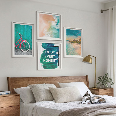 Mur de tableaux Inspiration pour les vélos et les bateaux de mer