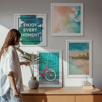 Mur de tableaux Inspiration pour les vélos et les bateaux de mer
