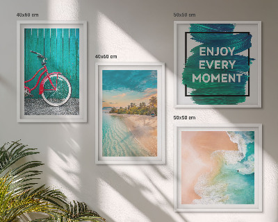 Mur de tableaux Inspiration pour les vélos et les bateaux de mer