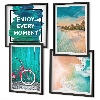 Mur de tableaux Inspiration pour les vélos et les bateaux de mer