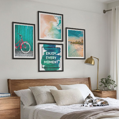 Mur de tableaux Inspiration pour les vélos et les bateaux de mer