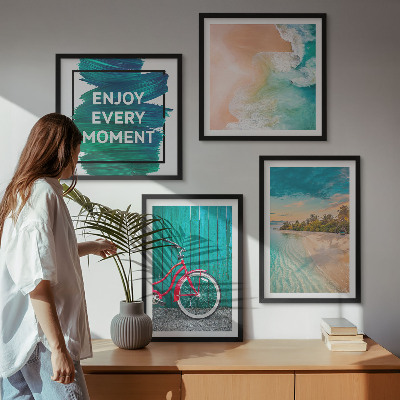 Mur de tableaux Inspiration pour les vélos et les bateaux de mer