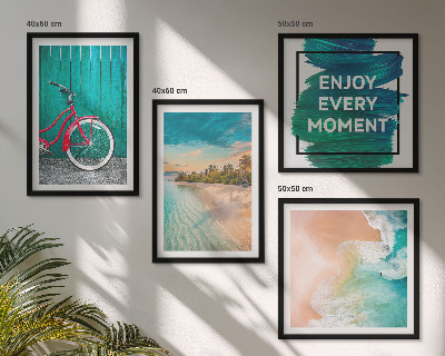 Mur de tableaux Inspiration pour les vélos et les bateaux de mer