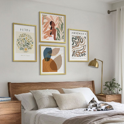 Mur de tableaux Affiches pastel à l'esthétique bohème