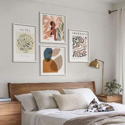 Mur de tableaux Affiches pastel à l'esthétique bohème