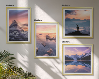 Polyptyque z cadres Paysages montagnes lacs jelen