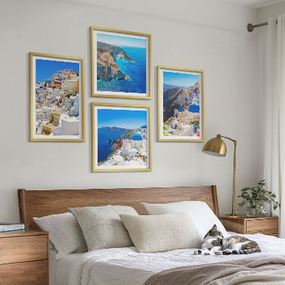 Mur de tableaux Paysage architectural d'oia, santorin, grèce