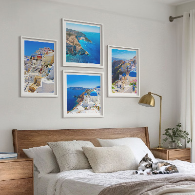 Mur de tableaux Paysage architectural d'oia, santorin, grèce