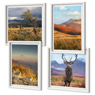 Mur de tableaux Paysages de montagne, herbe à cerfs