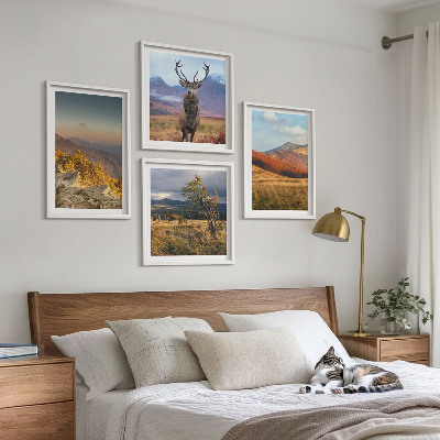 Mur de tableaux Paysages de montagne, herbe à cerfs