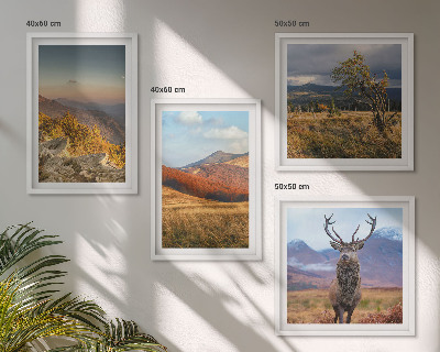 Mur de tableaux Paysages de montagne, herbe à cerfs