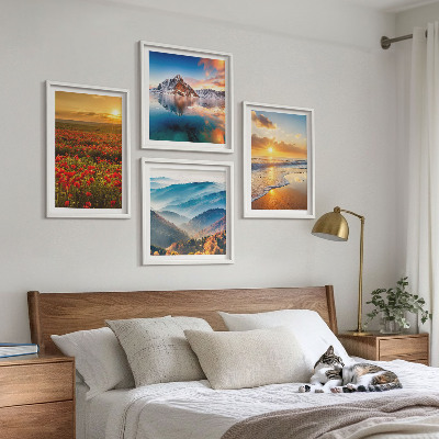 Polyptyque z cadres Paysages de montagnes et de mers dans l'ouest