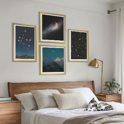 Polyptyque z cadres Étoiles de la galaxie des gémeaux